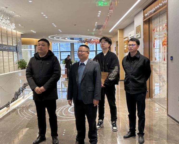 抖圈人生就是博公司赴安康市九州智能科技有限公司调查调研
